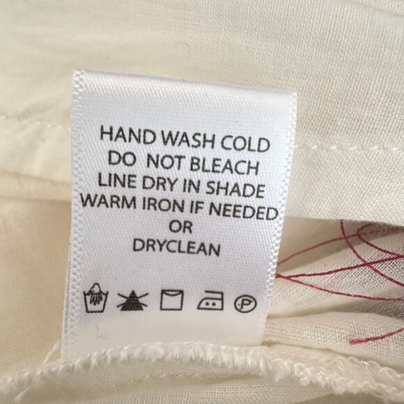 NWT ROBERTA ROLLER RABBIT Boho Anastasia White Embroidered Kaftan - Picture 12 of 12